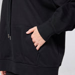 Womens Flux Oversize Hoodie Black - Blanklines