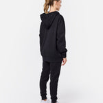 Womens Flux Oversize Hoodie Black - Blanklines