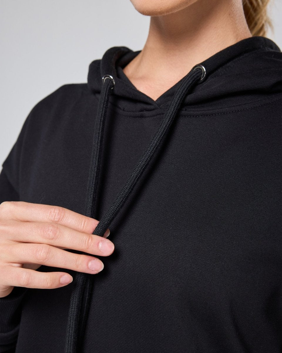 Womens Flux Oversize Hoodie Black - Blanklines