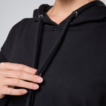 Womens Flux Oversize Hoodie Black - Blanklines
