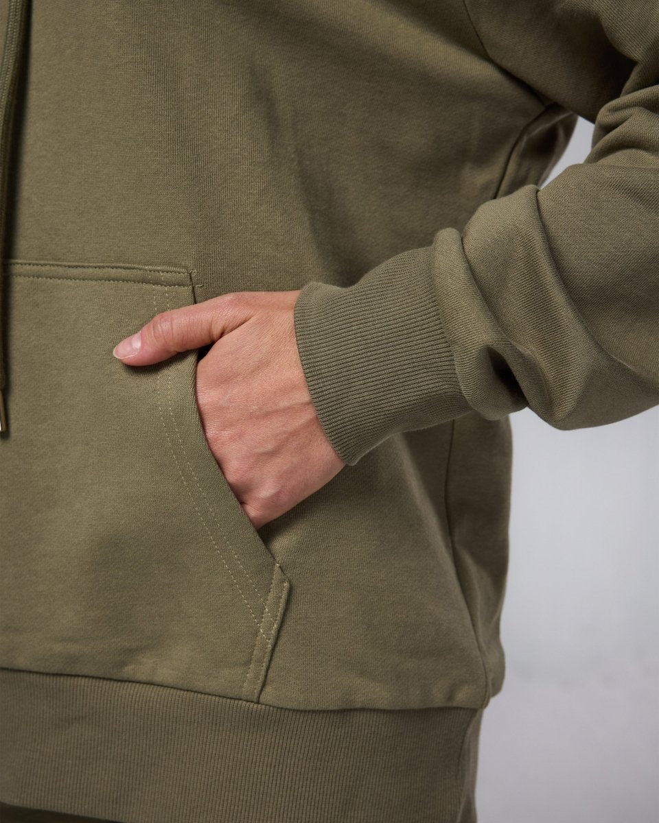 Womens Flux Oversize Hoodie Khaki - Blanklines