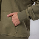 Womens Flux Oversize Hoodie Khaki - Blanklines