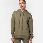 Womens Flux Oversize Hoodie Khaki - Blanklines