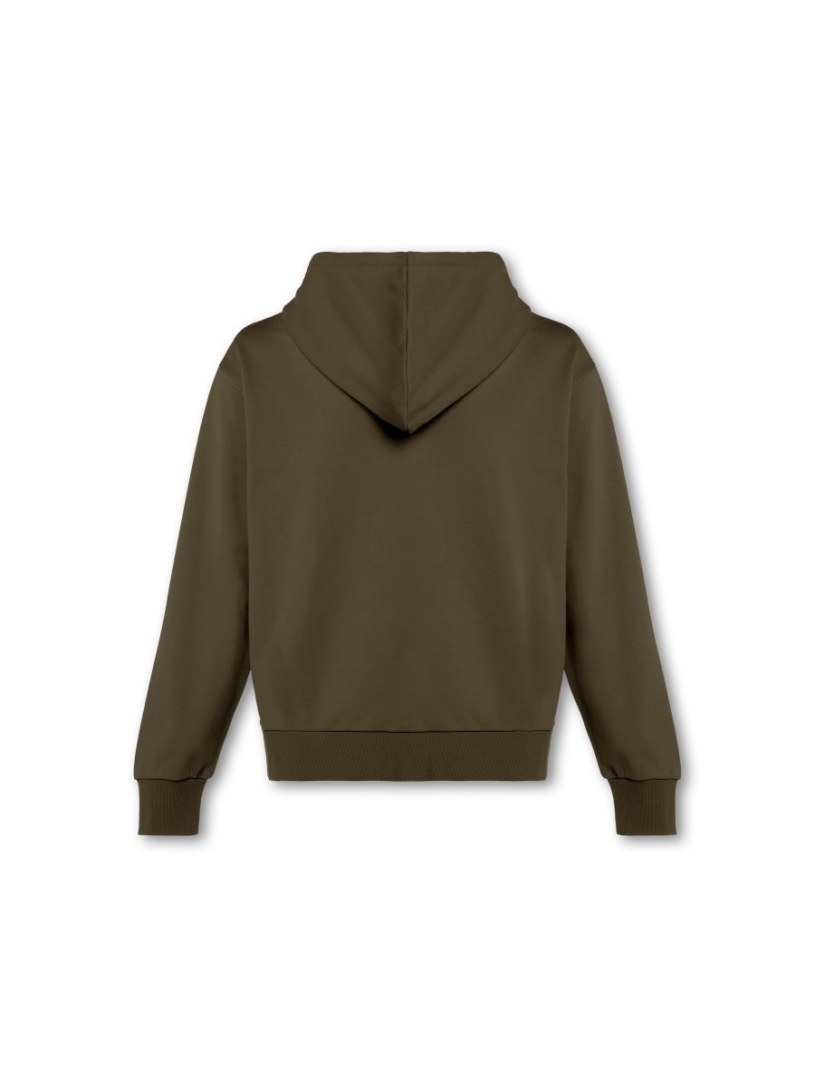 Womens Flux Oversize Hoodie Khaki - Blanklines