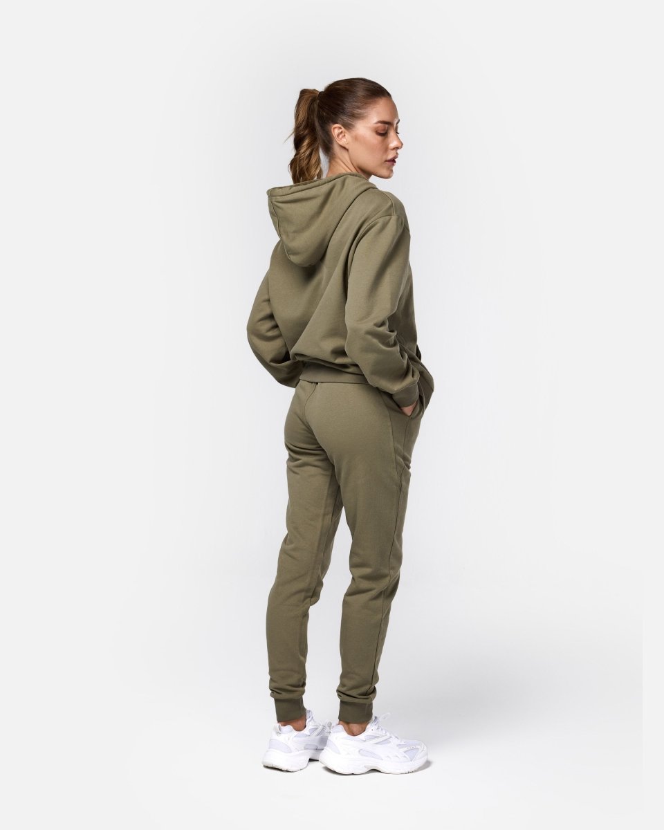 Womens Flux Oversize Hoodie Khaki - Blanklines