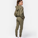 Womens Flux Oversize Hoodie Khaki - Blanklines
