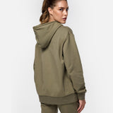 Womens Flux Oversize Hoodie Khaki - Blanklines