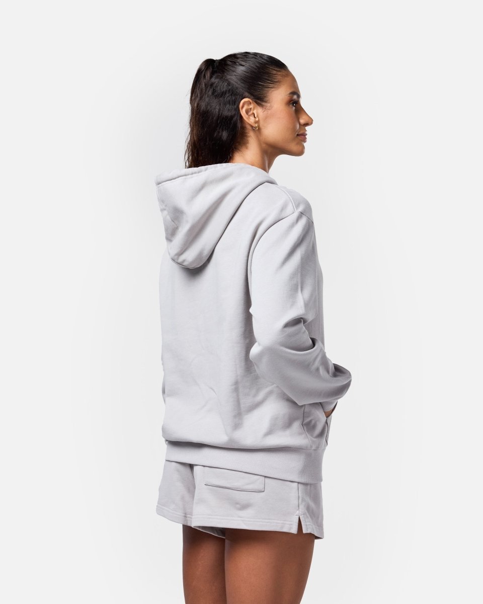 Womens Flux Oversize Hoodie Light Grey - Blanklines