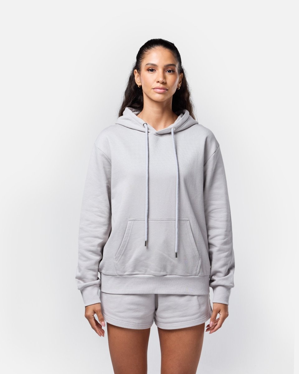 Womens Flux Oversize Hoodie Light Grey - Blanklines