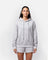 Womens Flux Oversize Hoodie Light Grey - Blanklines