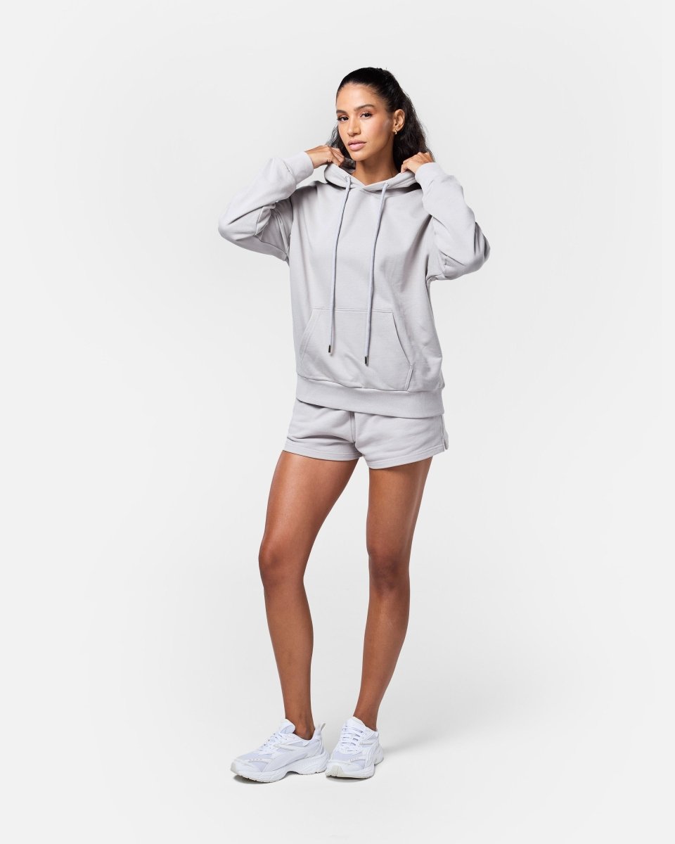 Womens Flux Oversize Hoodie Light Grey - Blanklines