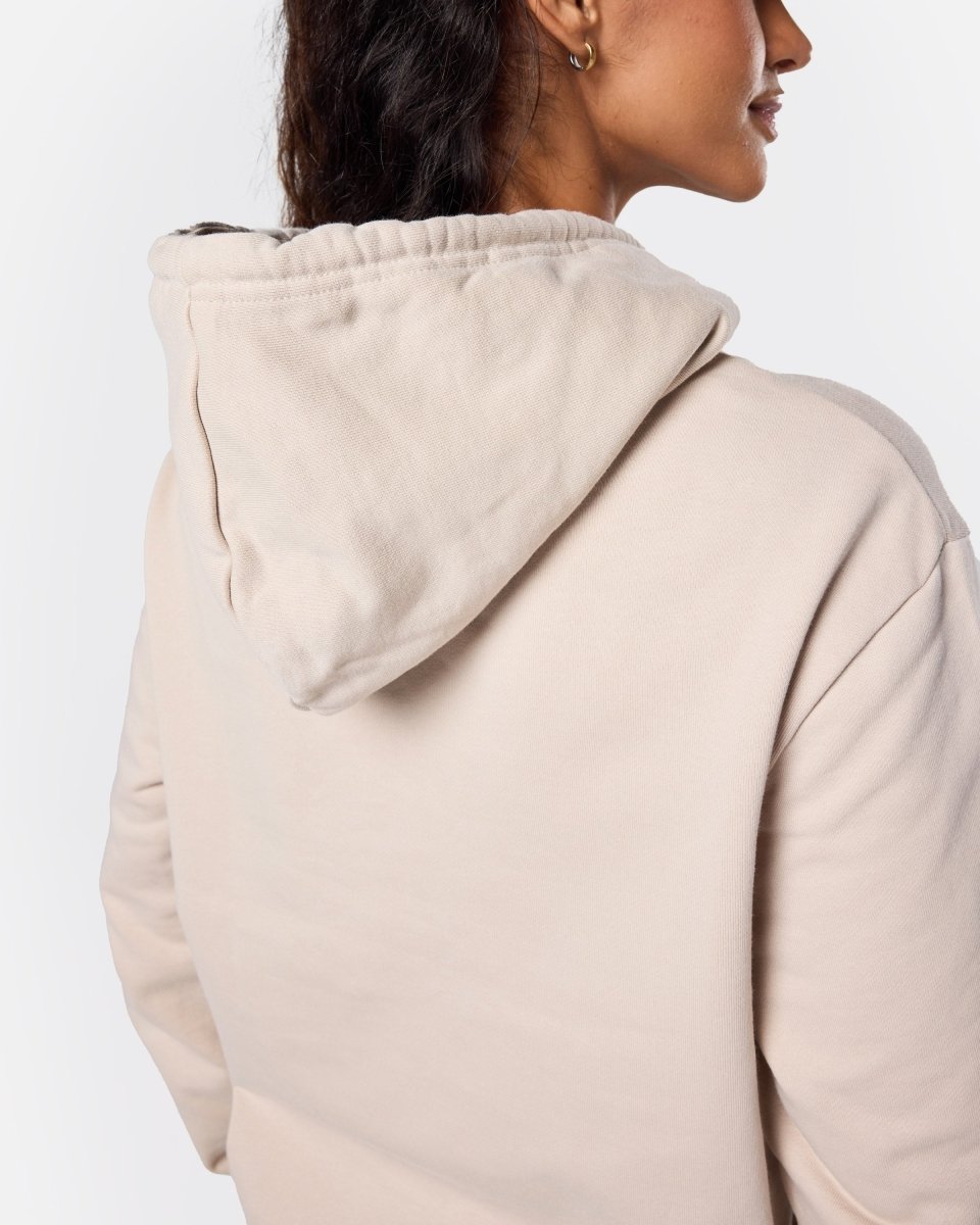 Womens Flux Oversize Hoodie Oatmeal - Blanklines
