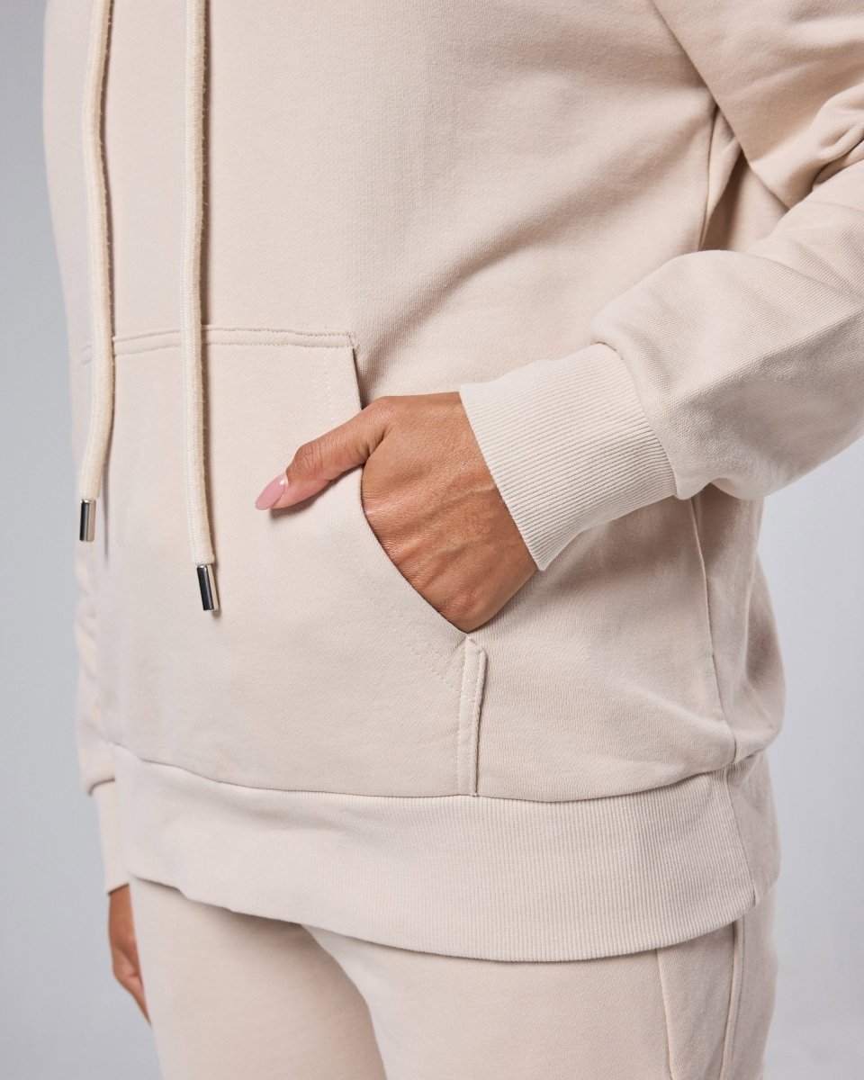 Womens Flux Oversize Hoodie Oatmeal - Blanklines