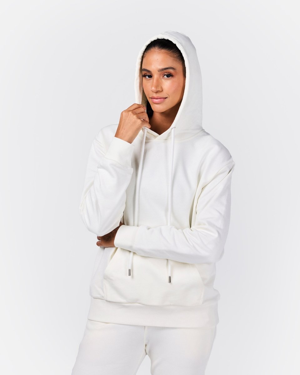 Womens Flux Oversize Hoodie Off - White - Blanklines