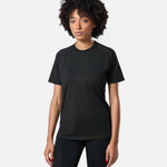 Womens Reset Raglan Performance Tee Black - Blanklines