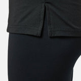 Womens Reset Raglan Performance Tee Black - Blanklines