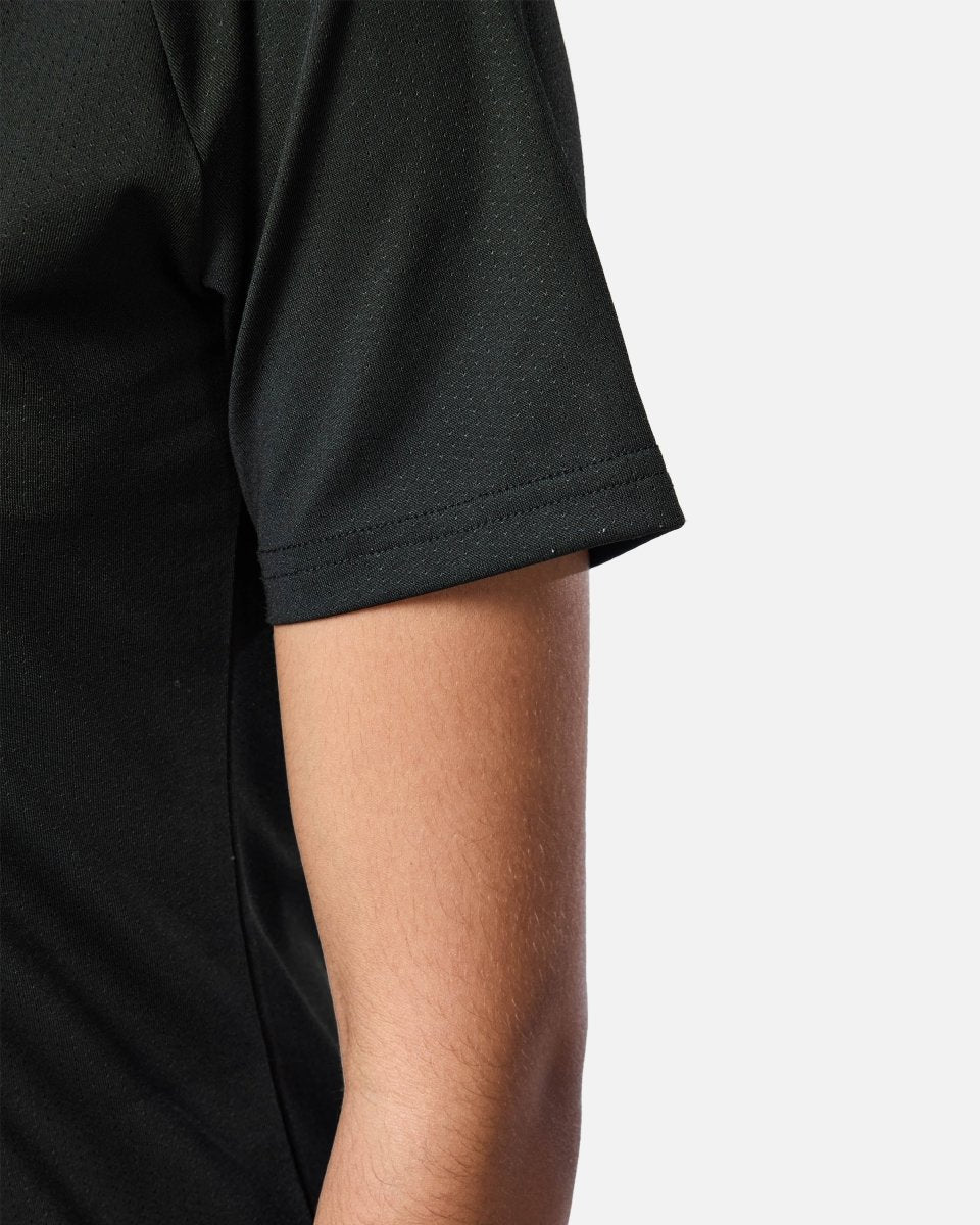 Womens Reset Raglan Performance Tee Black - Blanklines