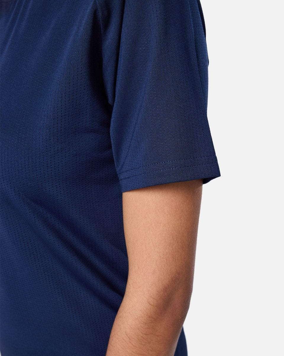 Womens Reset Raglan Performance Tee Navy - Blanklines