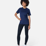 Womens Reset Raglan Performance Tee Navy - Blanklines