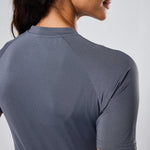 Womens Reset Raglan Performance Tee Storm Grey - Blanklines