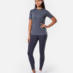 Womens Reset Raglan Performance Tee Storm Grey - Blanklines