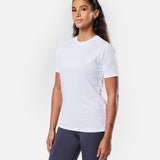 Womens Reset Raglan Performance Tee White - Blanklines