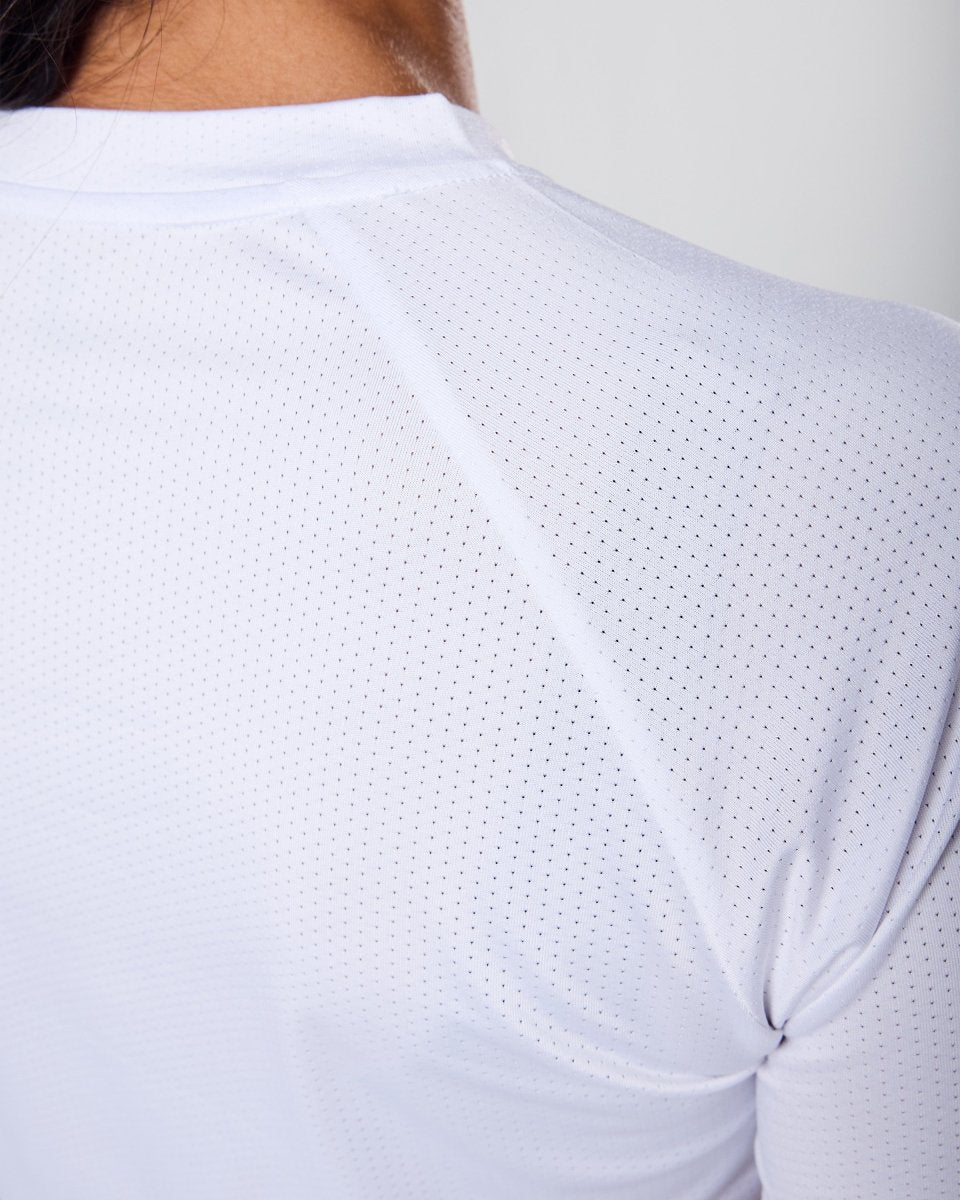 Womens Reset Raglan Performance Tee White - Blanklines