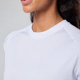 Womens Reset Raglan Performance Tee White - Blanklines