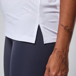 Womens Reset Raglan Performance Tee White - Blanklines
