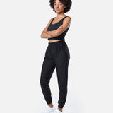 Womens Signature Track Pant Black - Blanklines