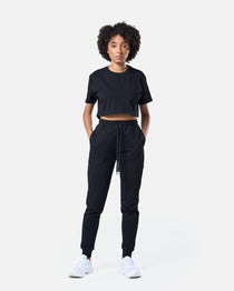 Womens Supreme Sweat Pants Black - Blanklines