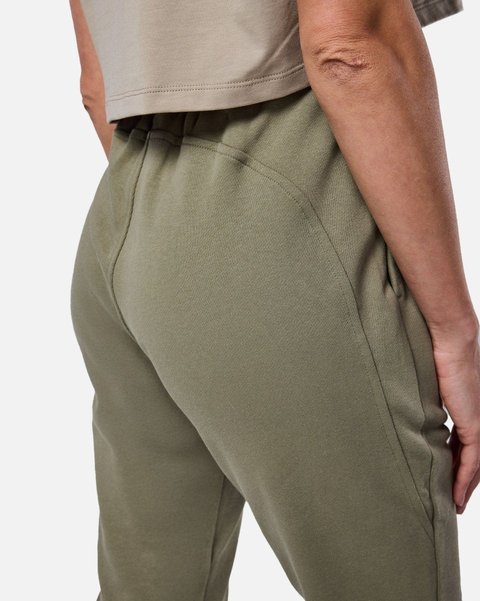 Womens Supreme Sweat Pants Khaki - Blanklines