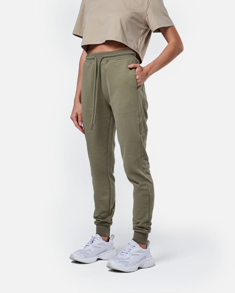 Womens Supreme Sweat Pants Khaki - Blanklines