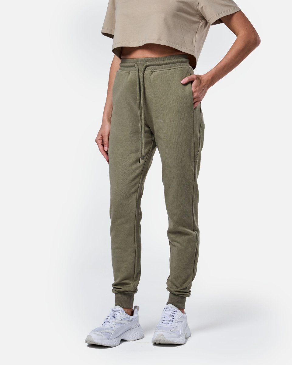 Womens Supreme Sweat Pants Khaki - Blanklines