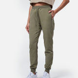 Womens Supreme Sweat Pants Khaki - Blanklines