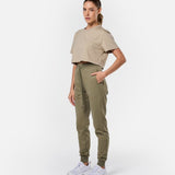 Womens Supreme Sweat Pants Khaki - Blanklines
