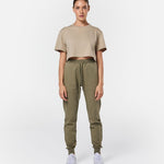 Womens Supreme Sweat Pants Khaki - Blanklines