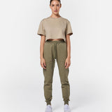 Womens Supreme Sweat Pants Khaki - Blanklines